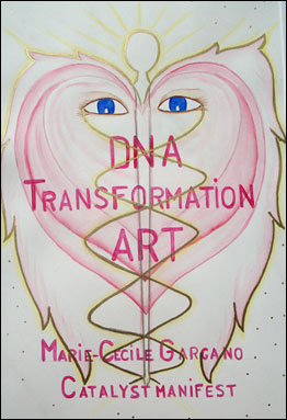 DNA Transformation Art by Marie-Cecile